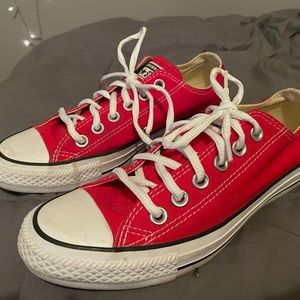 Red Converse- Woman’s size 7